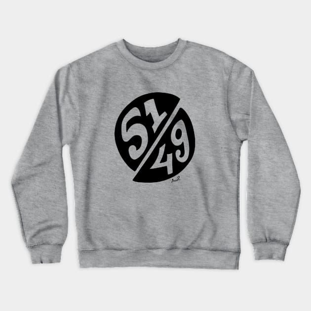 51/49 Rule Crewneck Sweatshirt by AyeletFleming